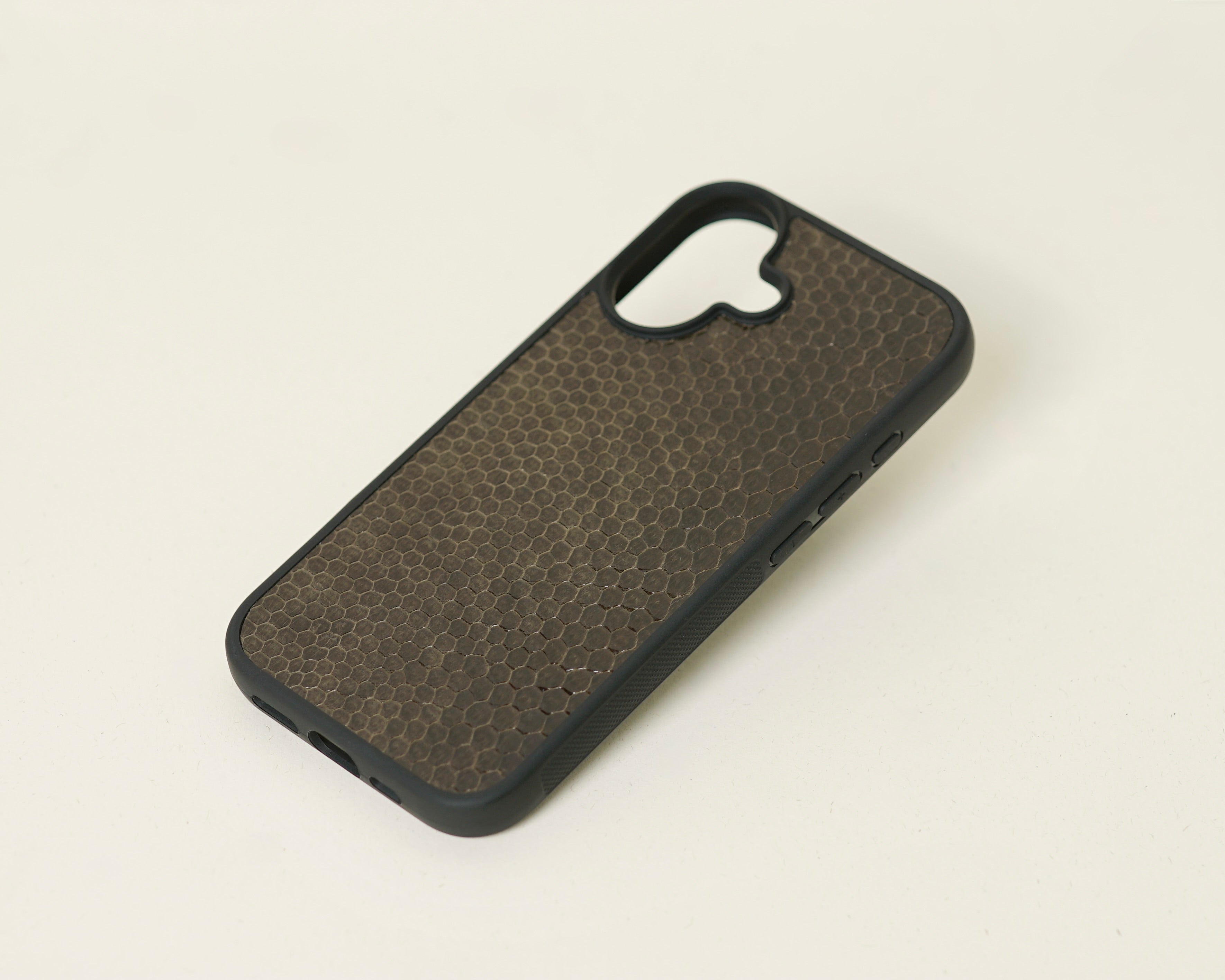 Dark Green Sea Snake Leather Case compatible with Iphone 17 Air