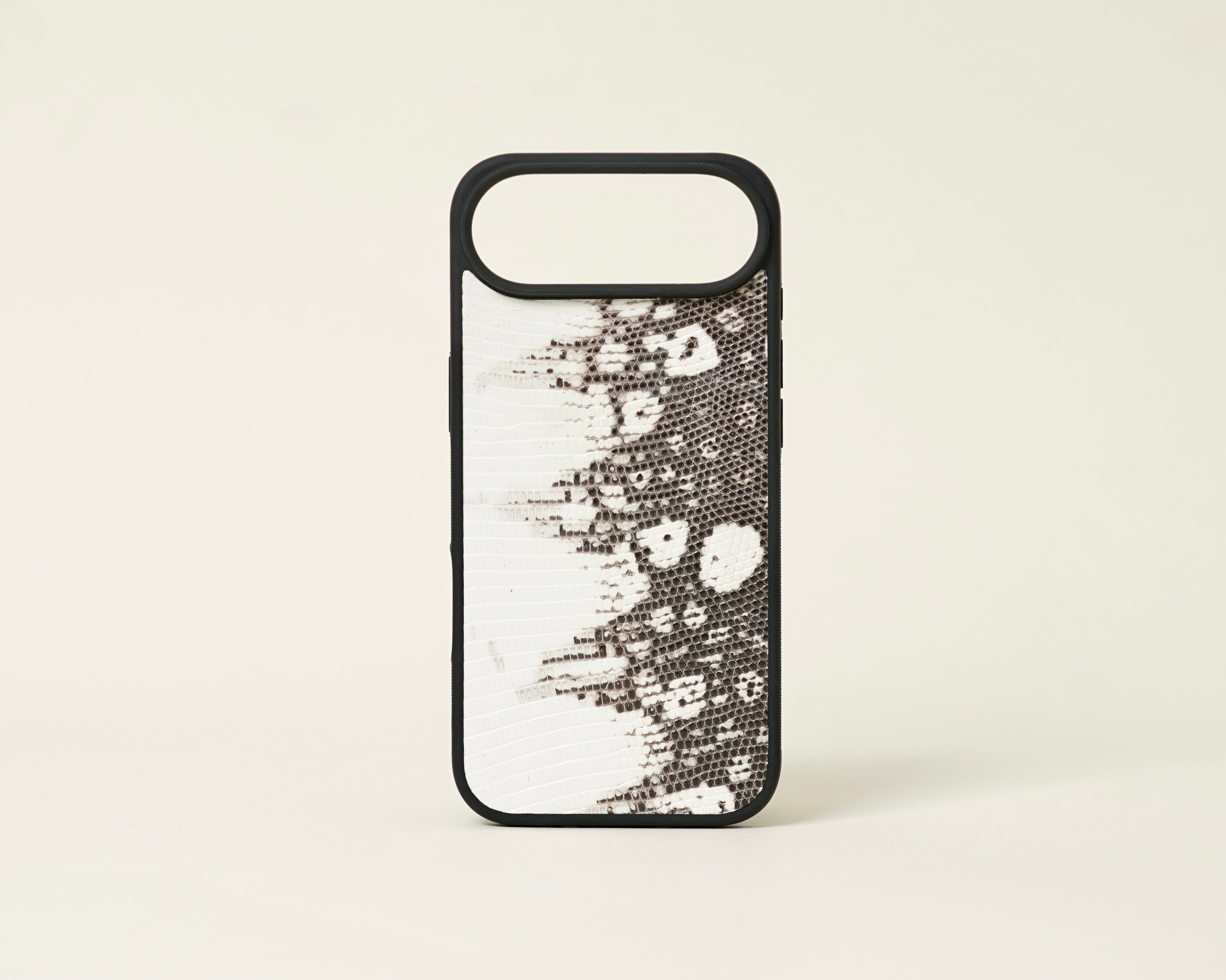 White Ombre Brown Lizard Leather Case compatible with Iphone 17 Air