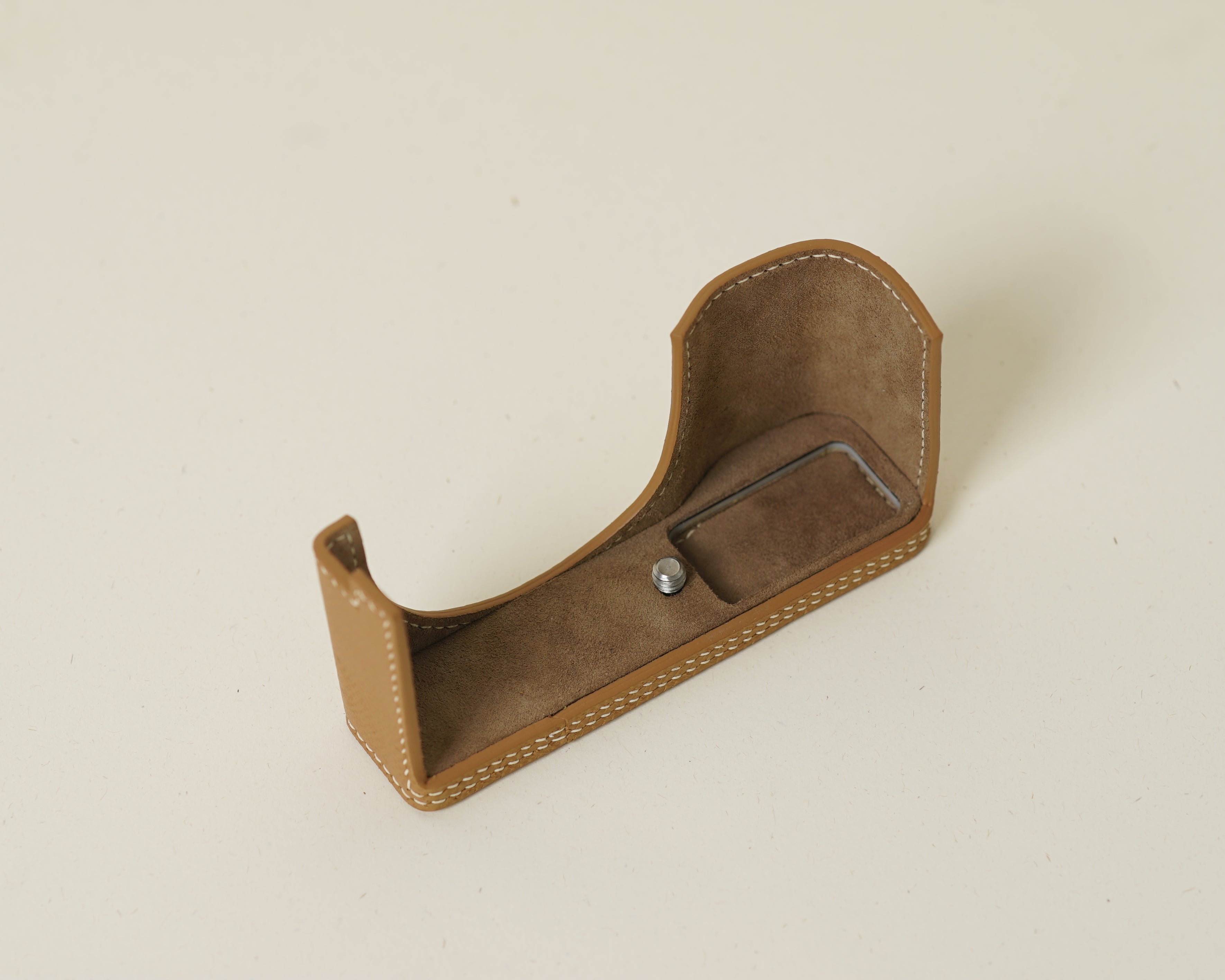 Brown Epsom Leather Half Case compatible with Ricoh Gr IV