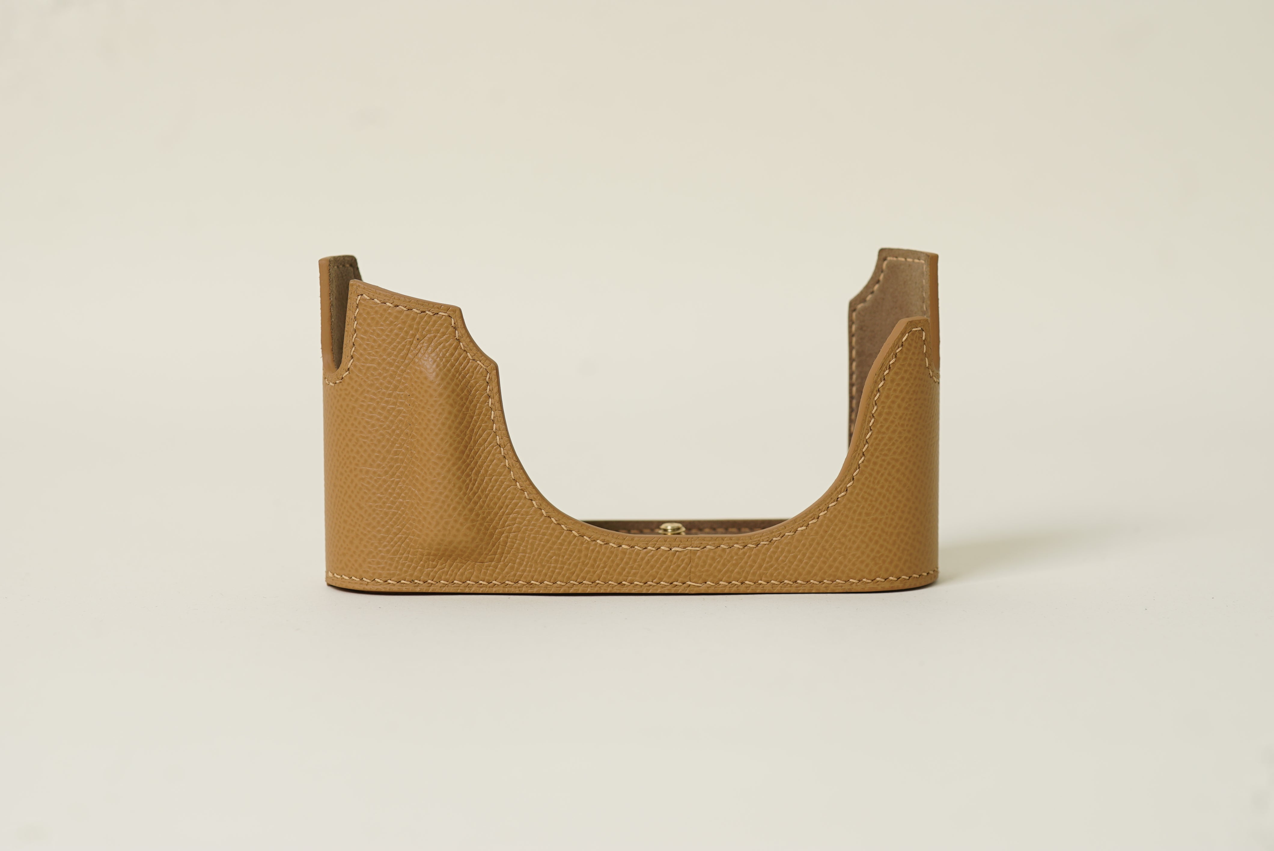 Brown Epsom Leather Half Case compatible with Leica M11 Safari