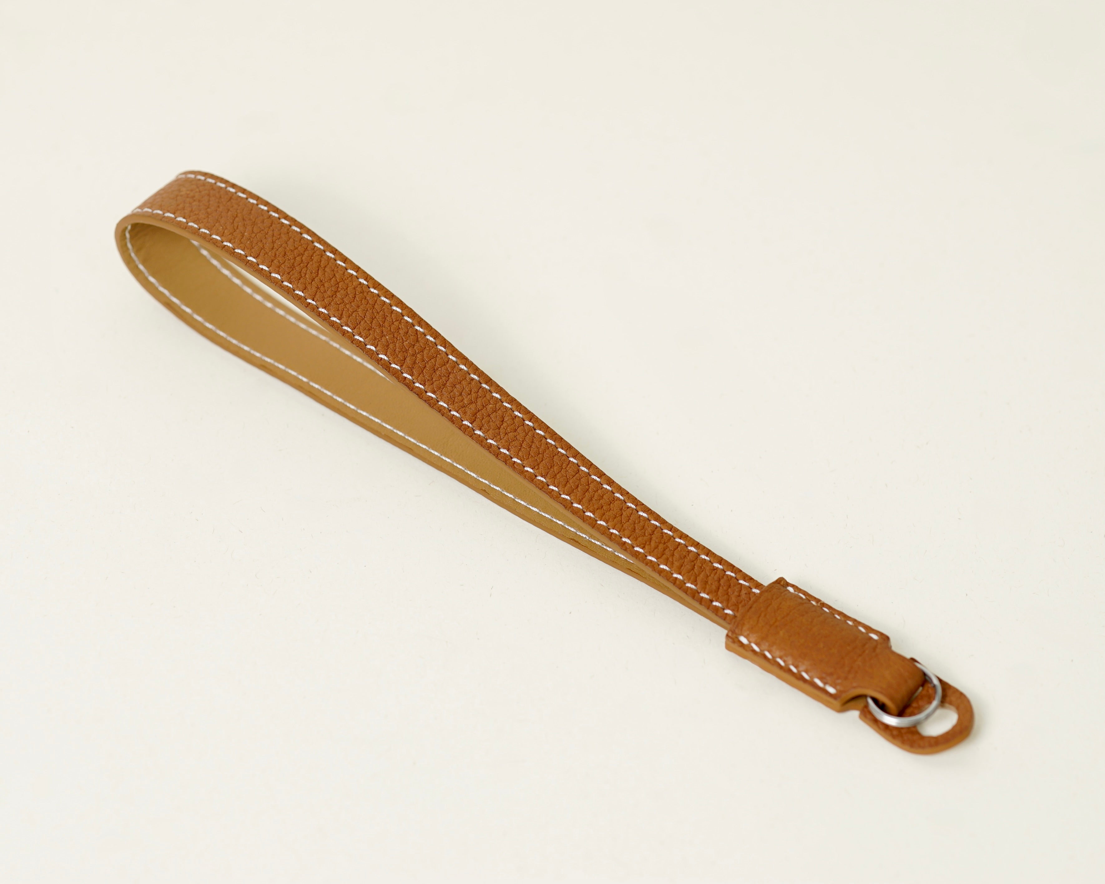 Hand Strap Brown Togo Leather