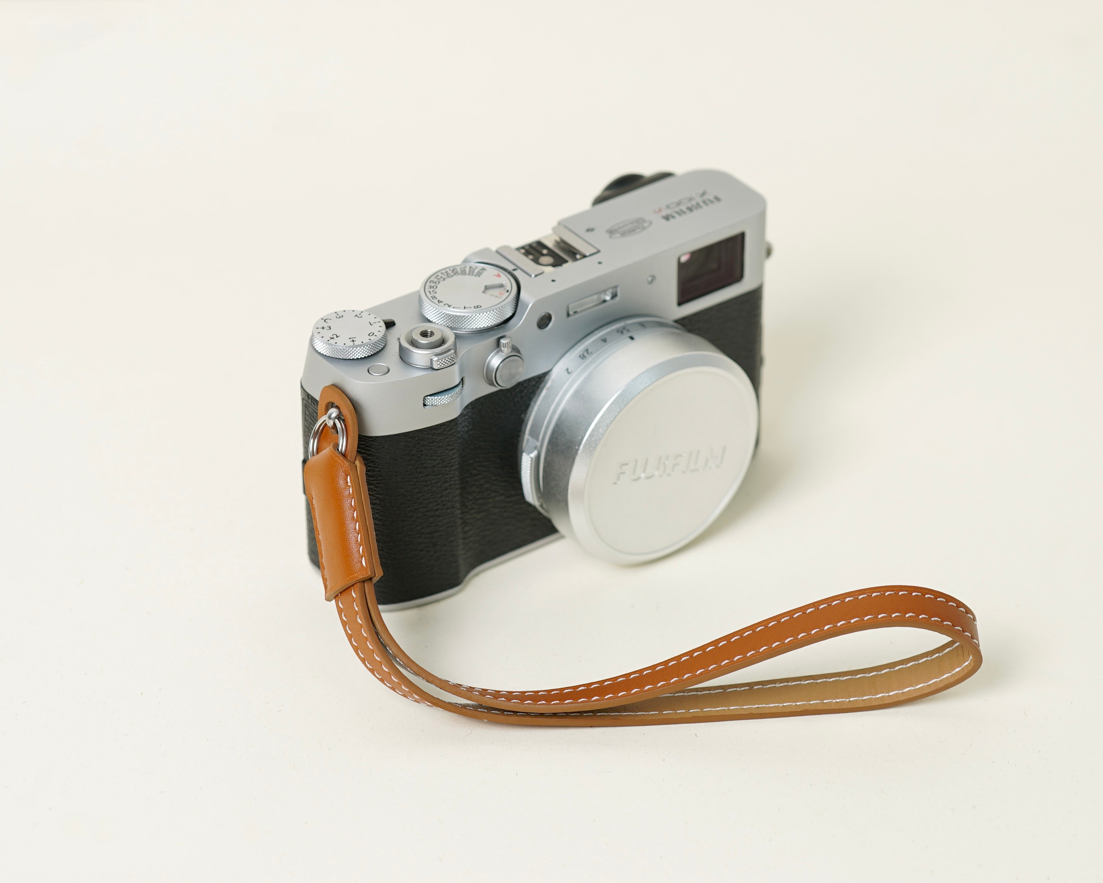 Hand Strap Brown Barenia Leather