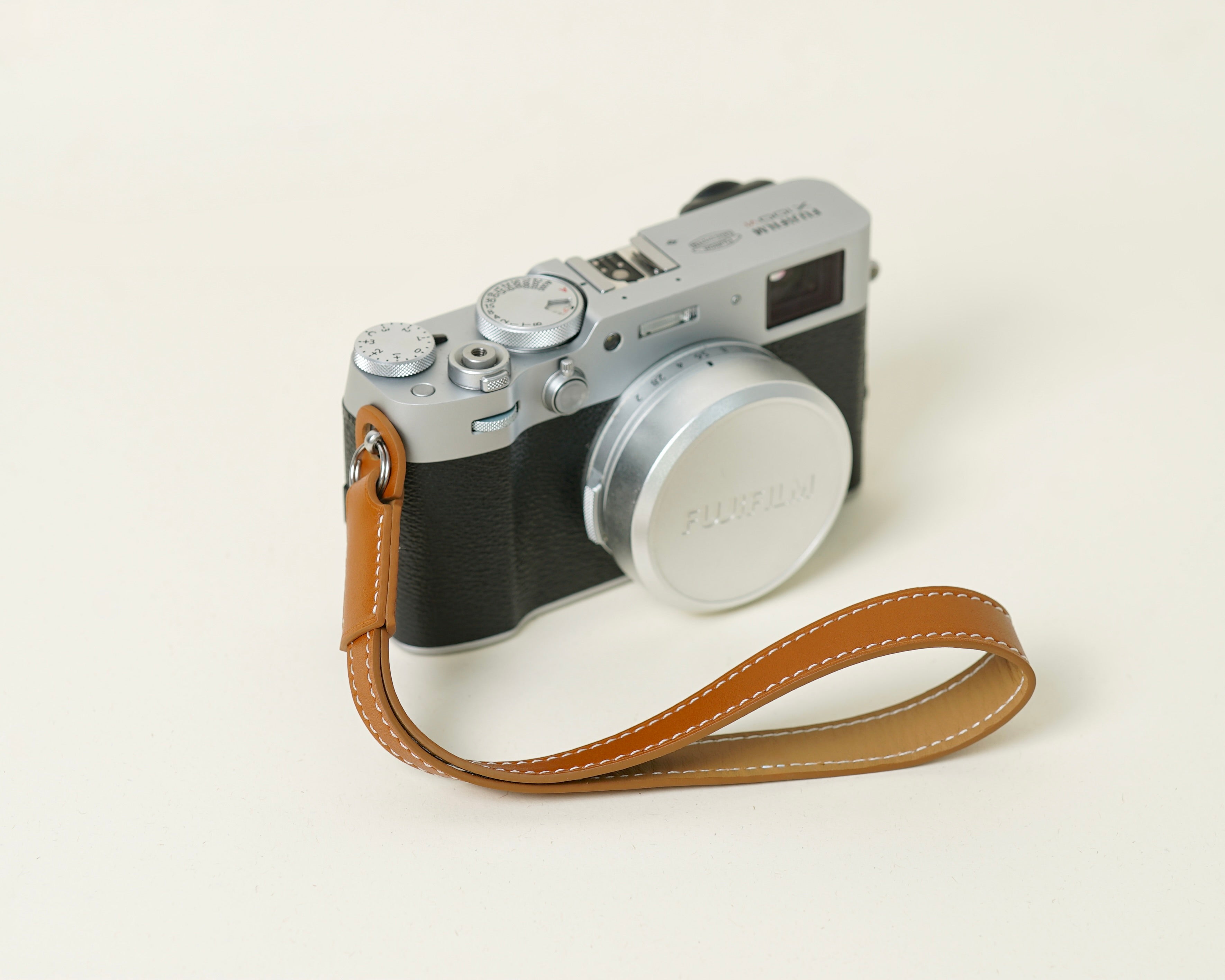 Hand Strap Brown Barenia Leather