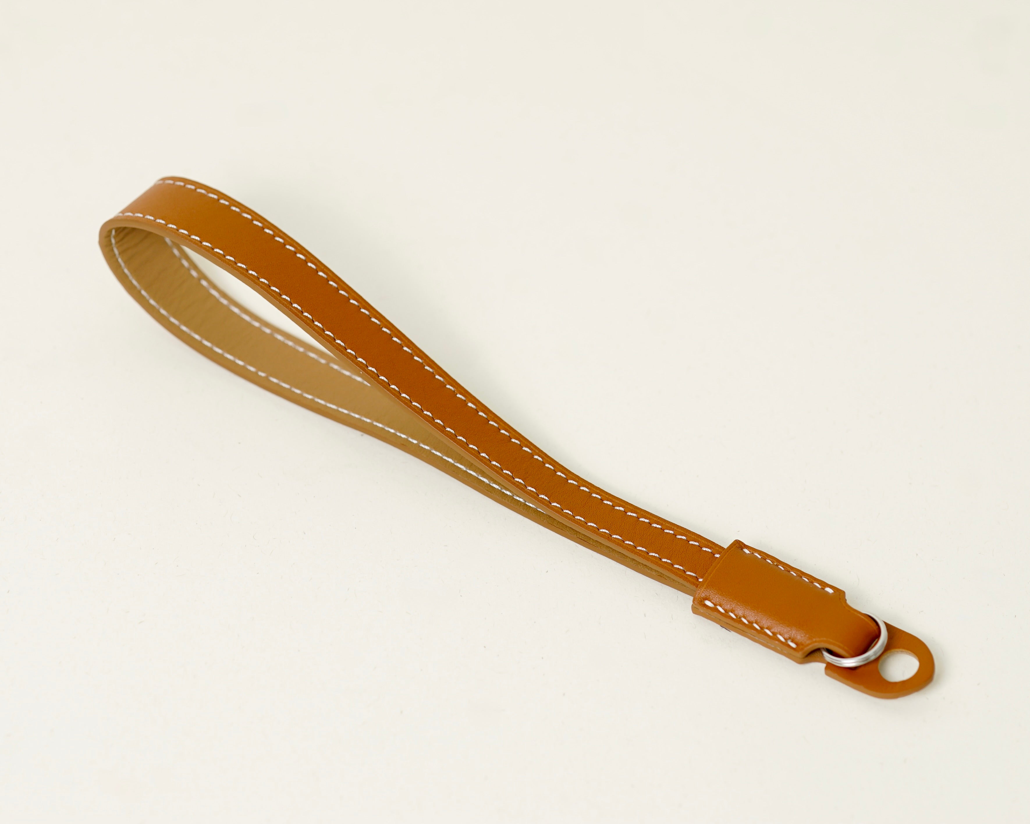 Hand Strap Brown Barenia Leather
