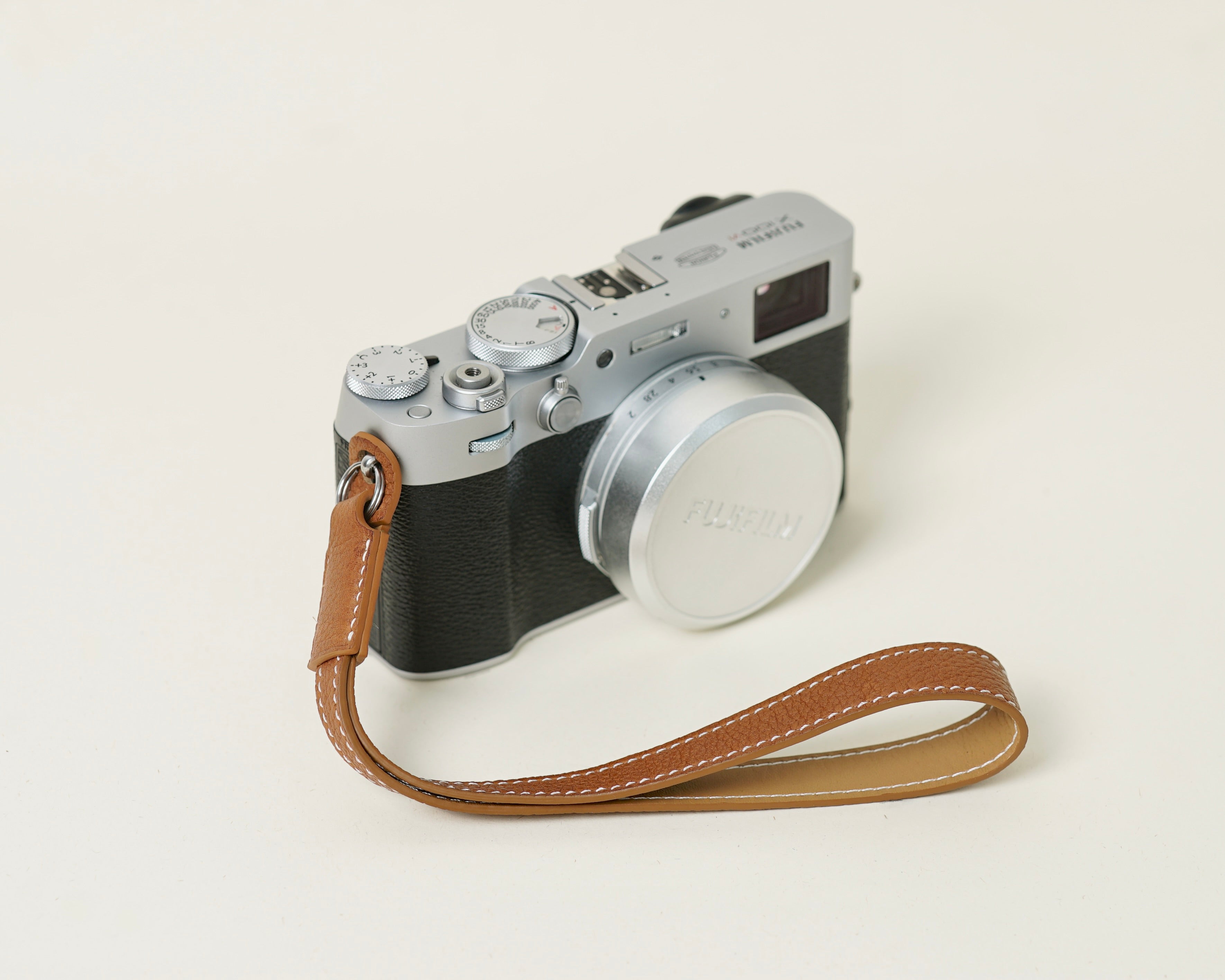 Hand Strap Brown Togo Leather