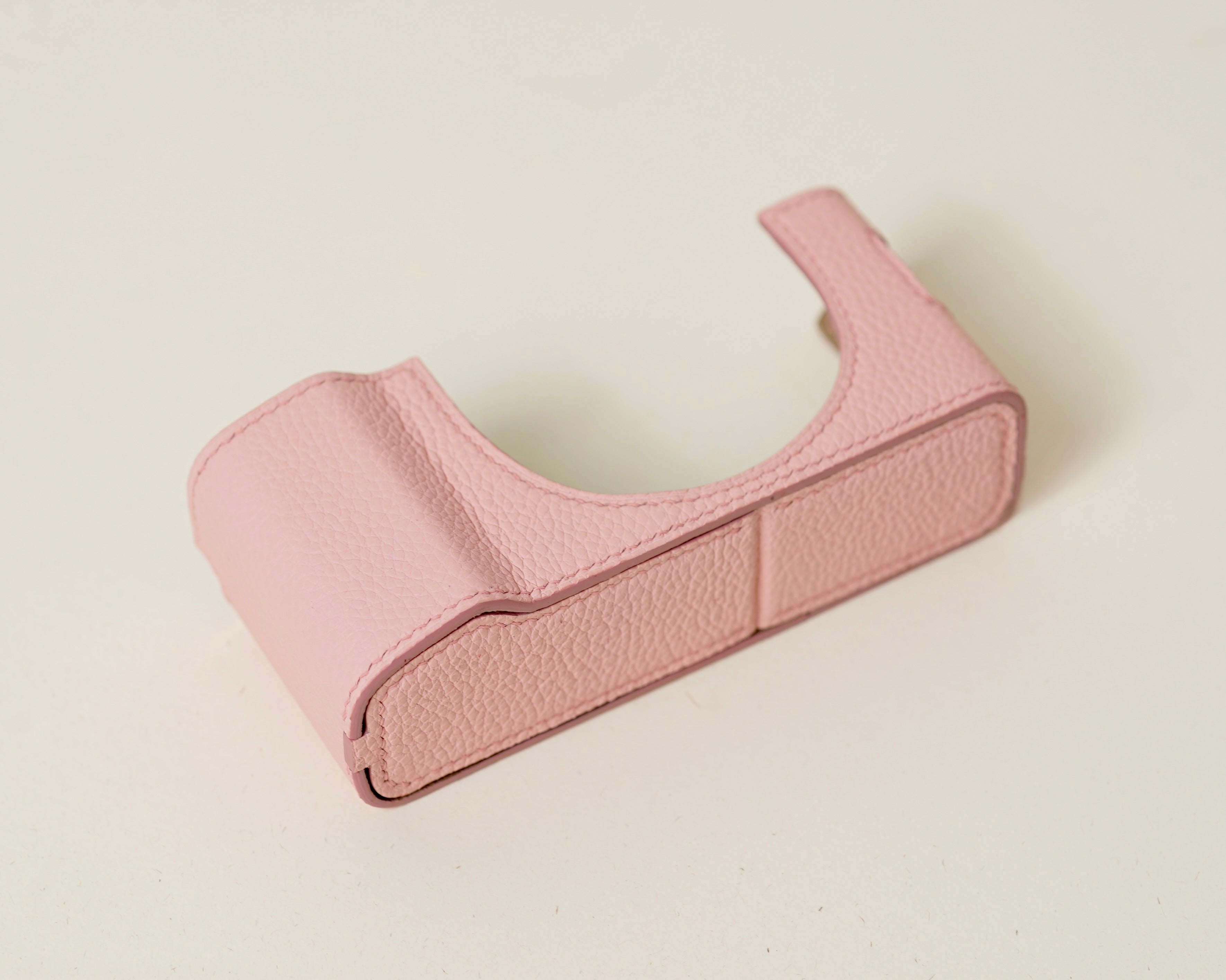 Pink Togo Leather Half Case compatible with Fujifilm X100Vi