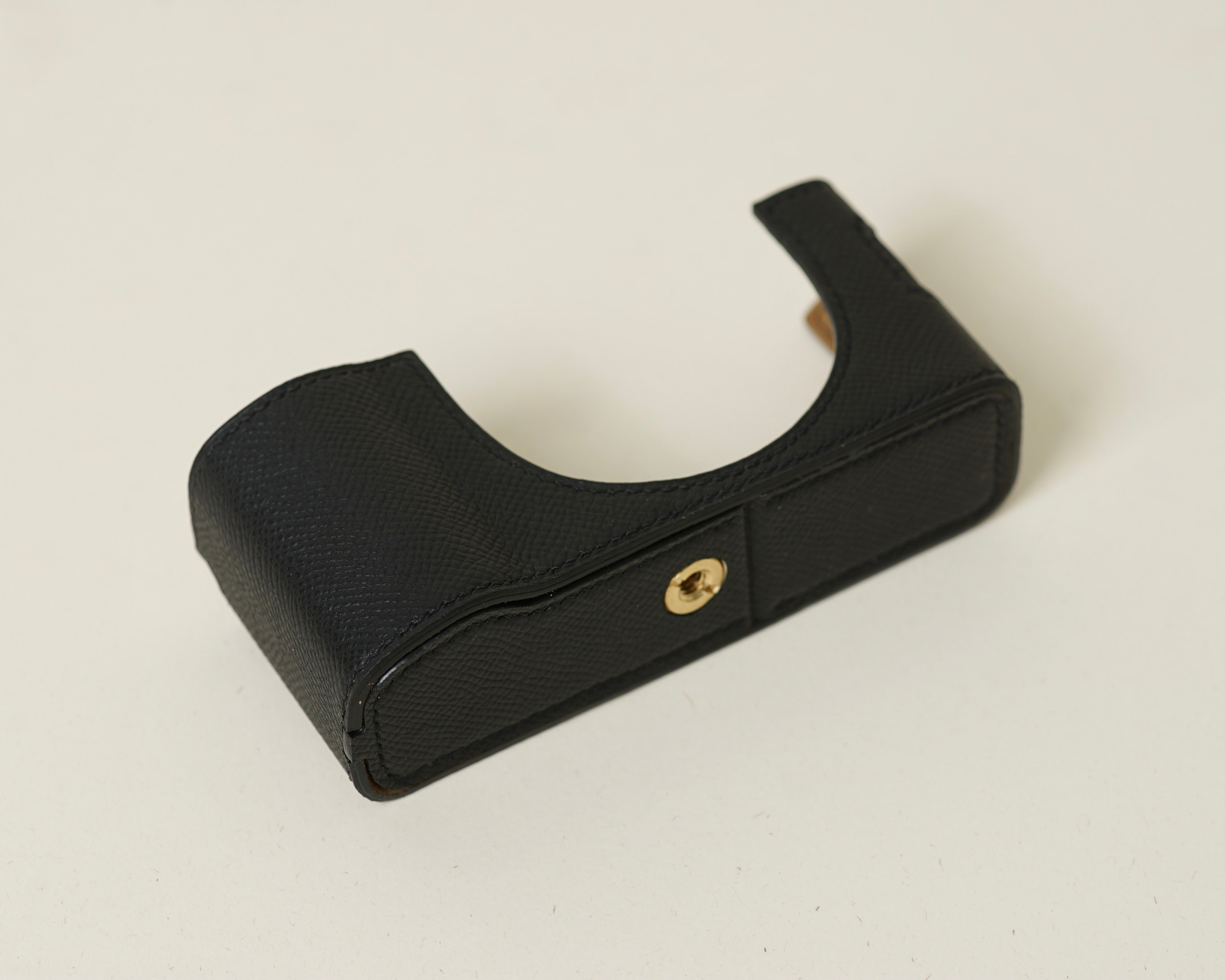 Black Epsom Leather Half Case compatible with Fujifilm X100V